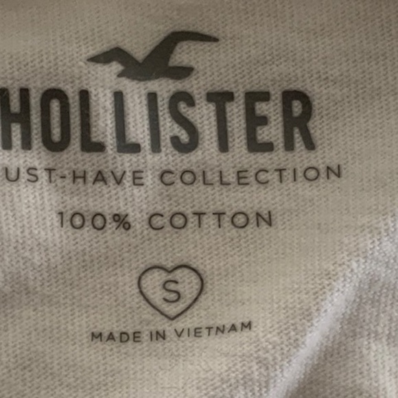 Hollister - Cotton White T-Shirt - Small - Picture 3 of 3